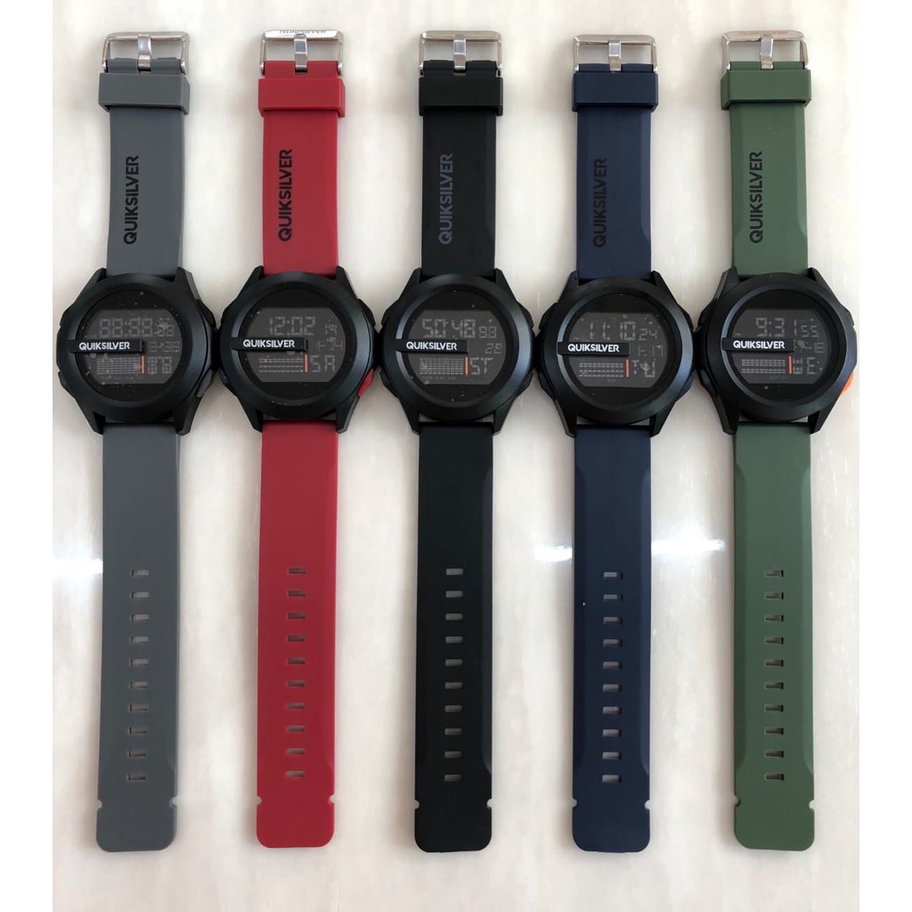 NEW Product//Jam Tangan Pria QS DRONE Bulat Strap rubber Digital