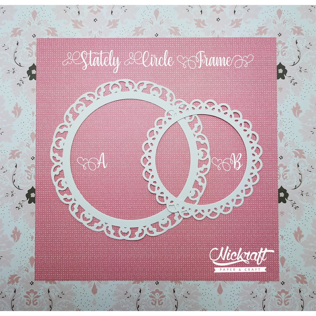 

STATELY CIRCLE FRAME - BAHAN SCRAPBOOK LABEL KARTU UCAPAN JOURNALING CARD PRAKARYA KERTAS