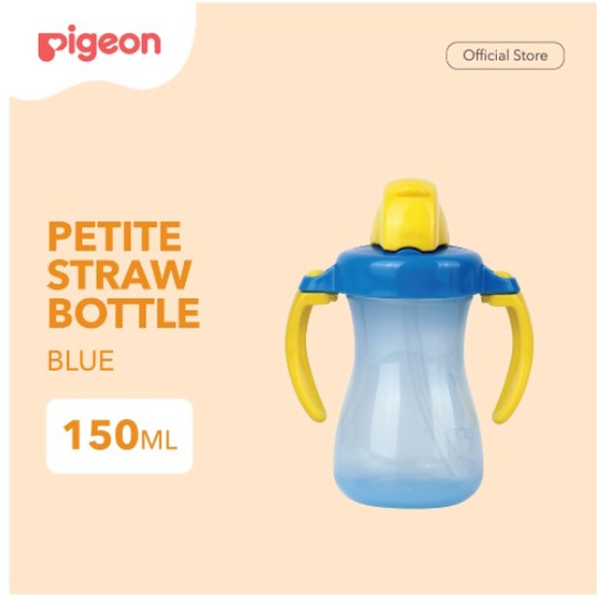 PIGEON Petite Straw Bottle Botol Cangkir Gelas Minum Anak Bayi 150ML 150 ML Training Cup Pink Blue Orange