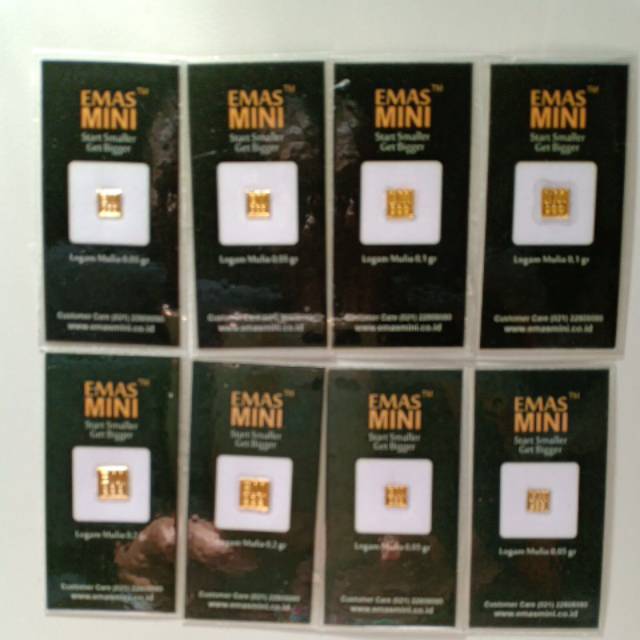 Emas Mini Logam Mulia 0,05 gram