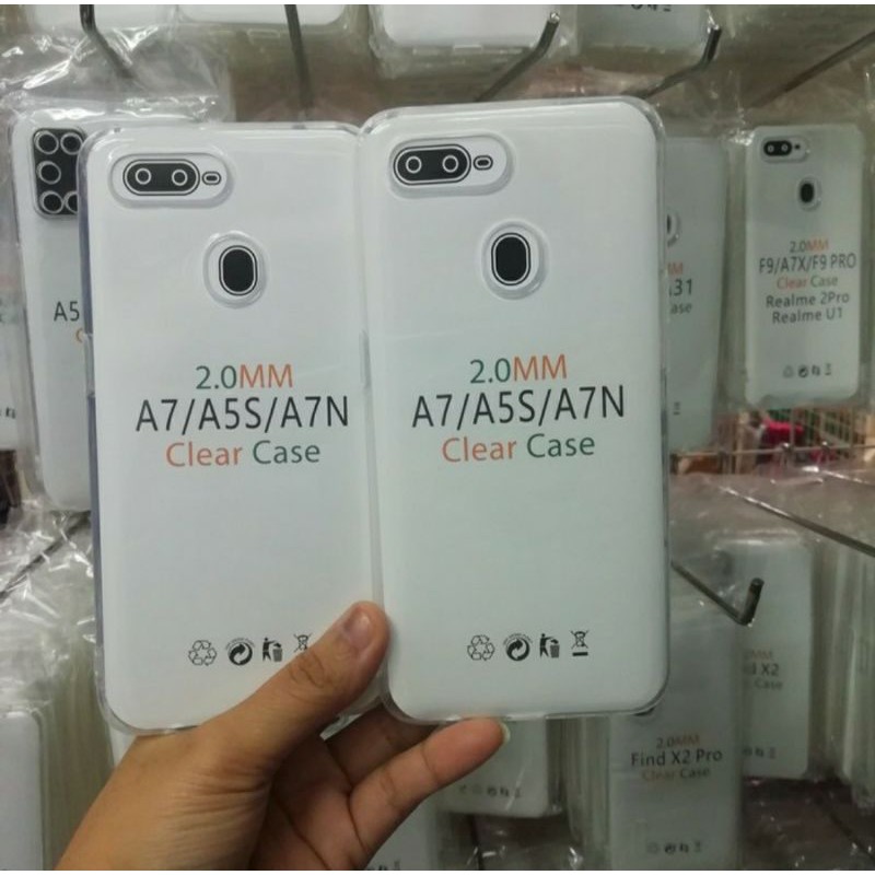 Softcase Case Bening Clear Case Sillikon Kondom Casing Transparan Pelindung HP Oppo A12