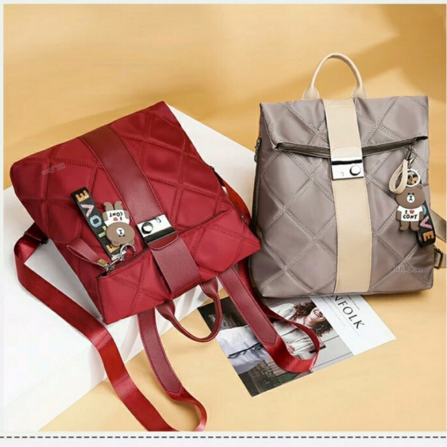 Ransel Wanita Tas Zhiva Backpack Fashion Backpack Multifungsi Ransel Zhiva Tas polos Wanita Tas mini