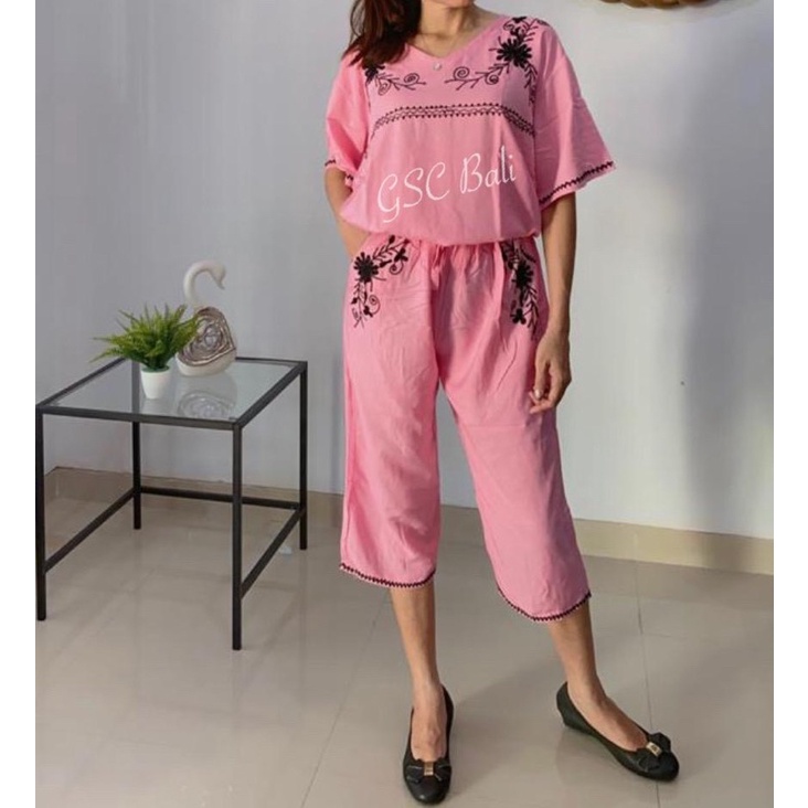 Stelan Wanita 7/8 Setelan Wanita 7/8 Katun Rayon Setelan Wanita Kekinian Setelan Wanita Terbaru Sete