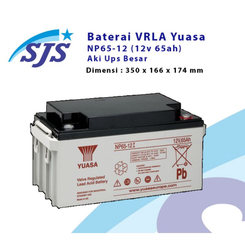 Battery Vrla Yuasa Np65-12 kering 12v 65ah