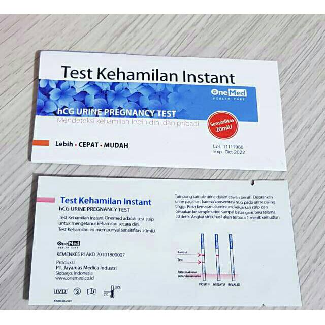 Test pack kehamilan /Tes hamil /Tespek TES KEHAMILAN INSTAN ONEMED /  TES PEK