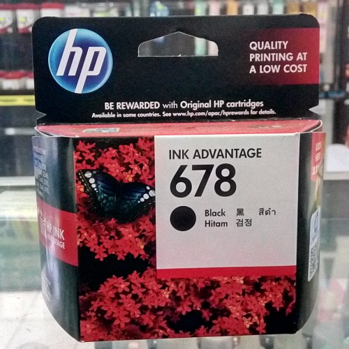 Tinta Printer Hp 678 Black Original/ HP Deskjet Ink Advantage 1515, 2515, 2545/ 4515