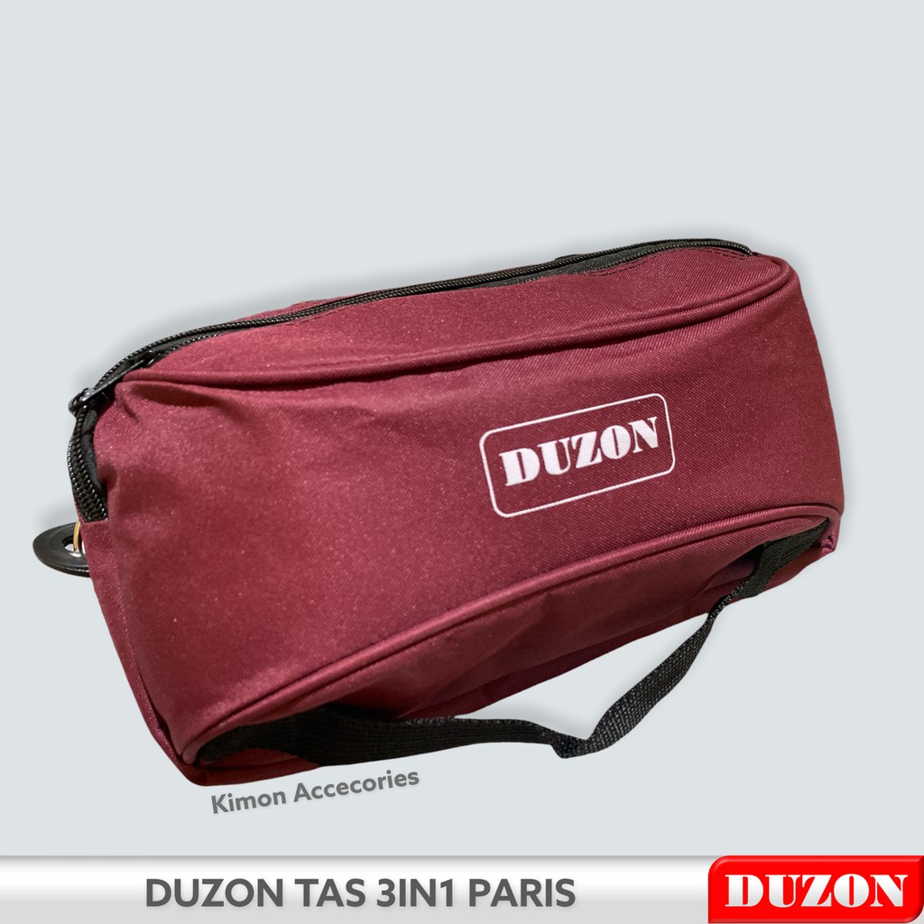 DUZON TAS 3IN1 PARIS MULTIFUNGSI BIKER GYM GUNUNG SELEMPANG PINGGANG