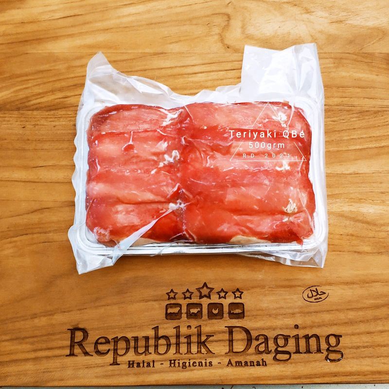 

Daging Slice Teriyaki Yakiniku QBe Halal 100persen