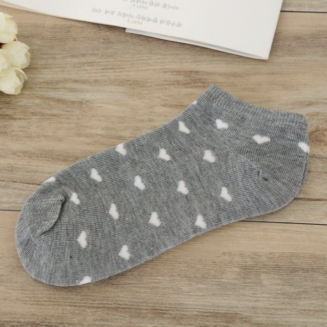 OVERFLOWS.ID ✿ Kaos Kaki Mata Kaki Ankle Sock Wanita Remaja Striped Love Cewe Korea Termurah