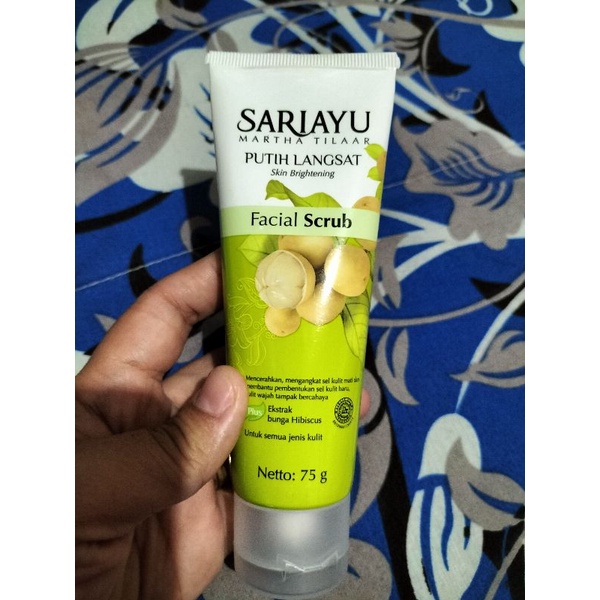 Sariayu Bright Skin Putih Langsat Facial Scrub 75g