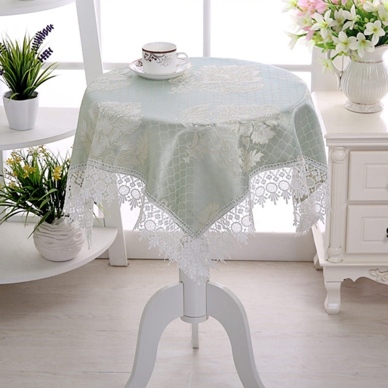 Lace Tablecloth Round Table Cloth Modern Coffee Table Cover Dinning Luxury Birthday Party Tablecloth Placemat Shopee Indonesia