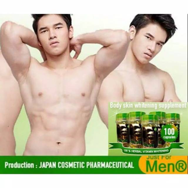 Suplemen pemutih tubuh badan pria wanita