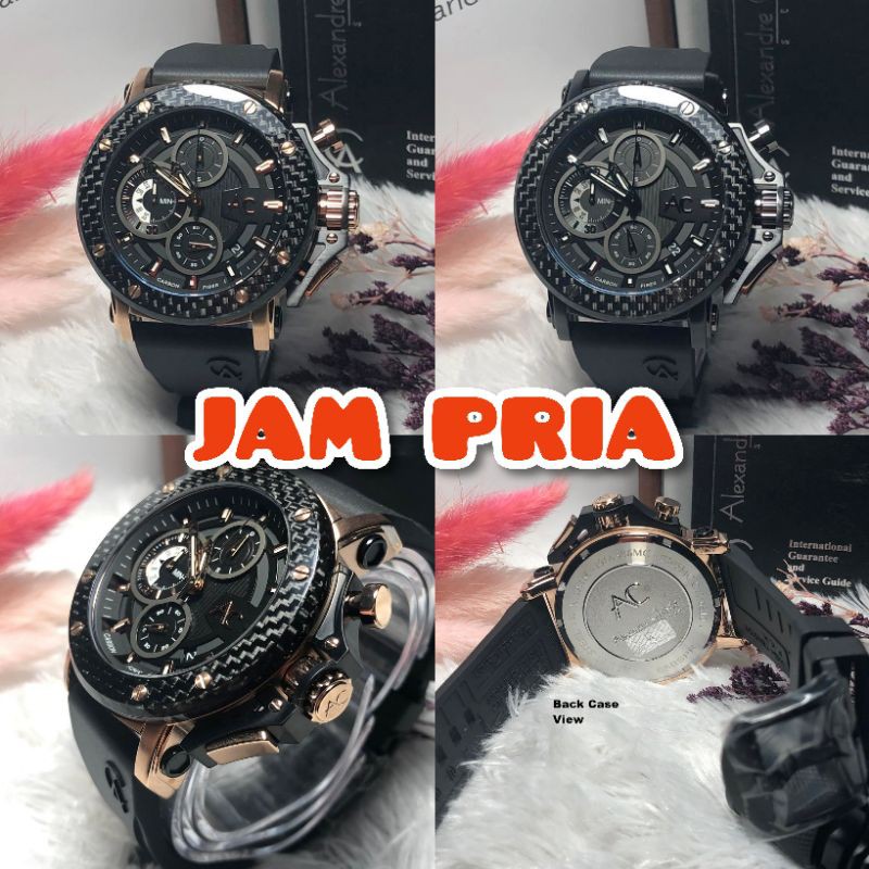 Alexandre Christie Jam Pria Carbon A9205