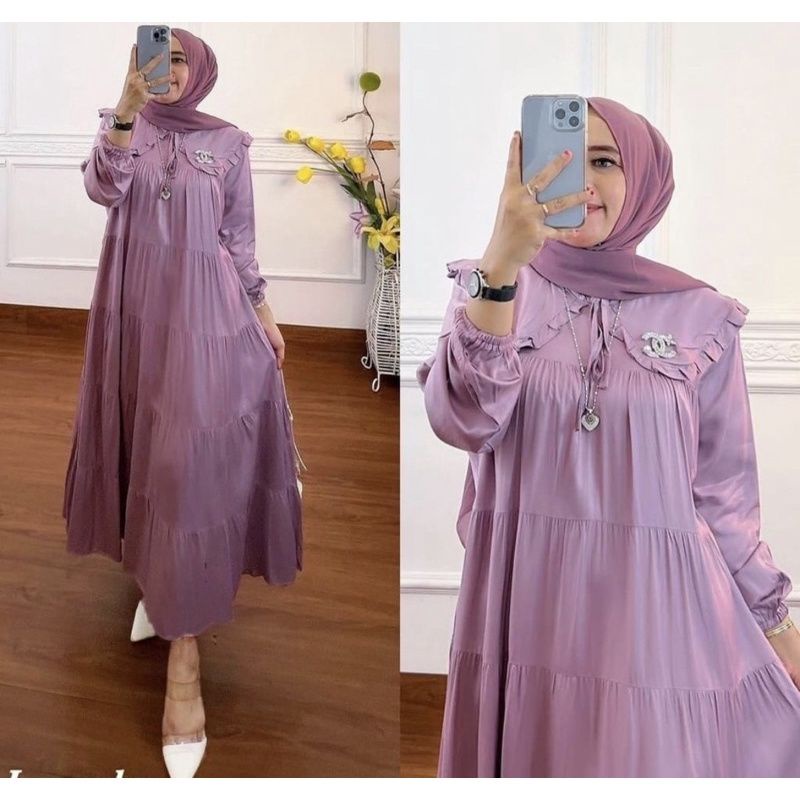 FELLOW DRESS/ GAMIS SUSUN CANDA RAYON PREMIUM