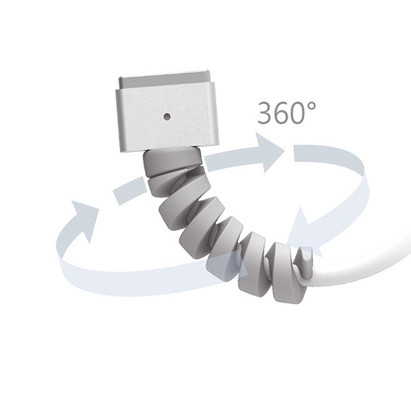 Cable Protector Spiral / Pelindung Kabel Charger / Lightning Saver iPhone Mac / Penutup ujung Kabel