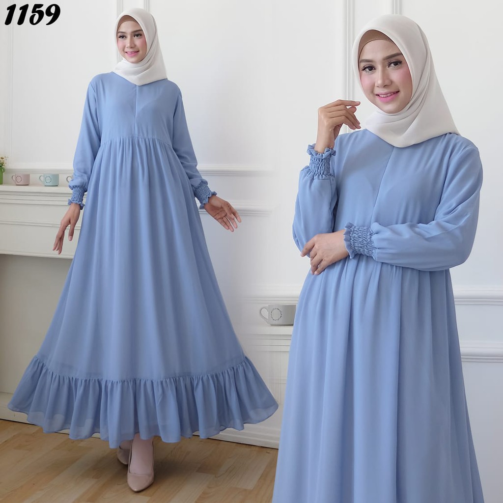 Gamis Ceruty Baby Doll Terbaru - Hijab Muslimah