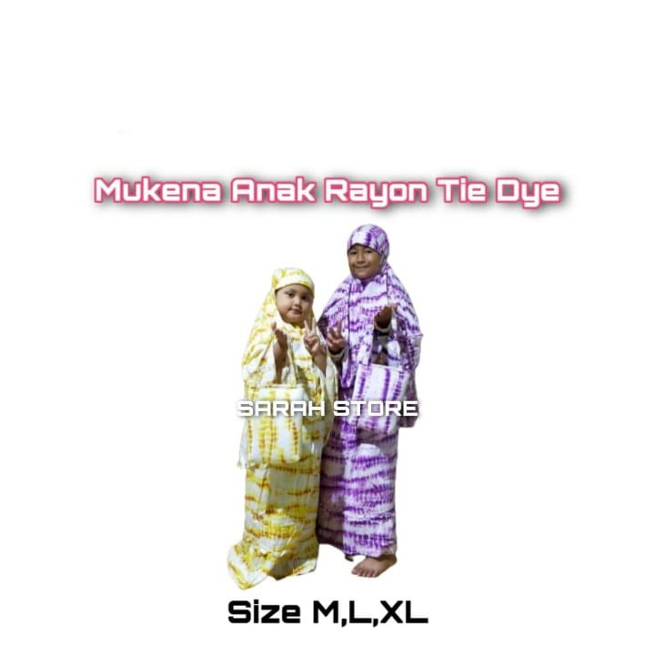 Mukena Anak Perempuan / Mukena Rayon Anak Usia 2 - 10 Tahun