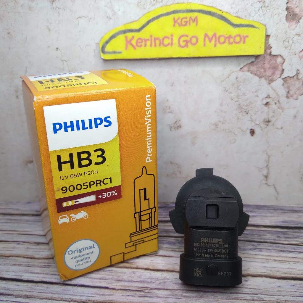 Bohlam Halogen Philips HB3 12V 65W 9005PRC1 - Foglamp Philips HB3