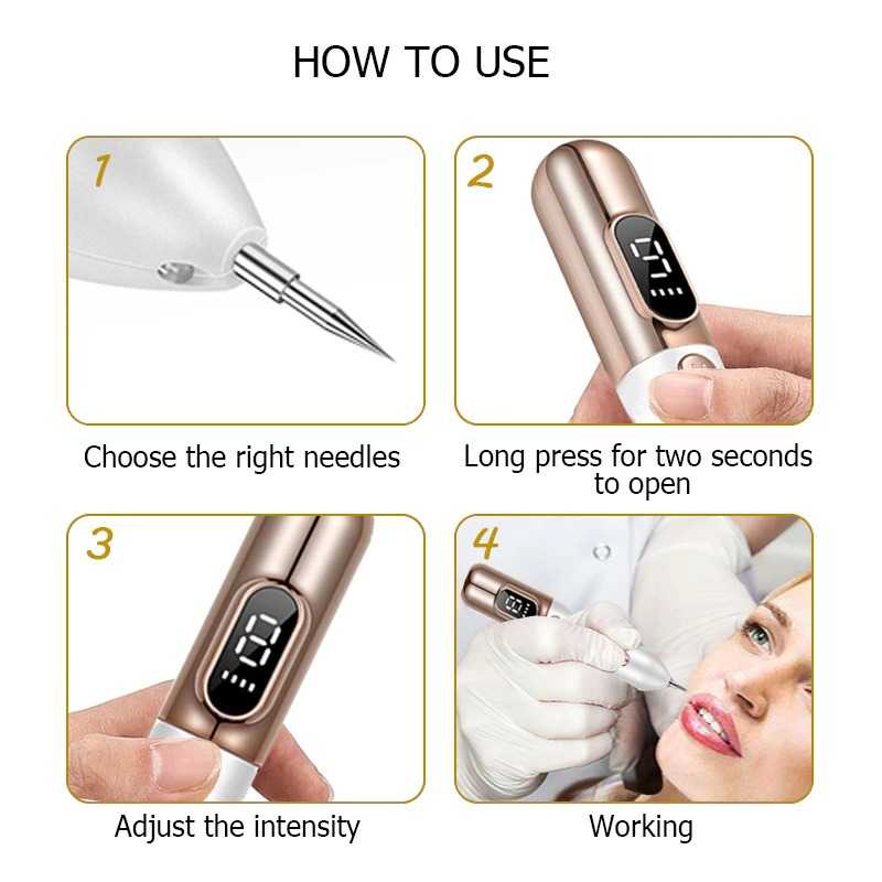 Pen Laser Plasma Penghilang Jerawat Dark Spot Wajah KENAIYA - 7CHR08GD