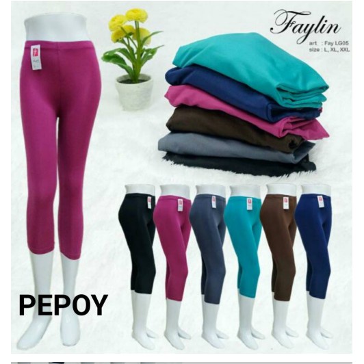 Celana Senam Legging 7/8 Size L XL 3L