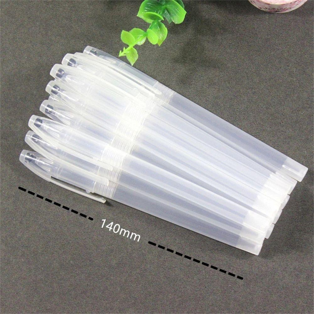Lanfy Gel Pen Shell Transparan Simple Styple Siswa Kantor Gagang Minimal Alat Tulis Pulpen Cover
