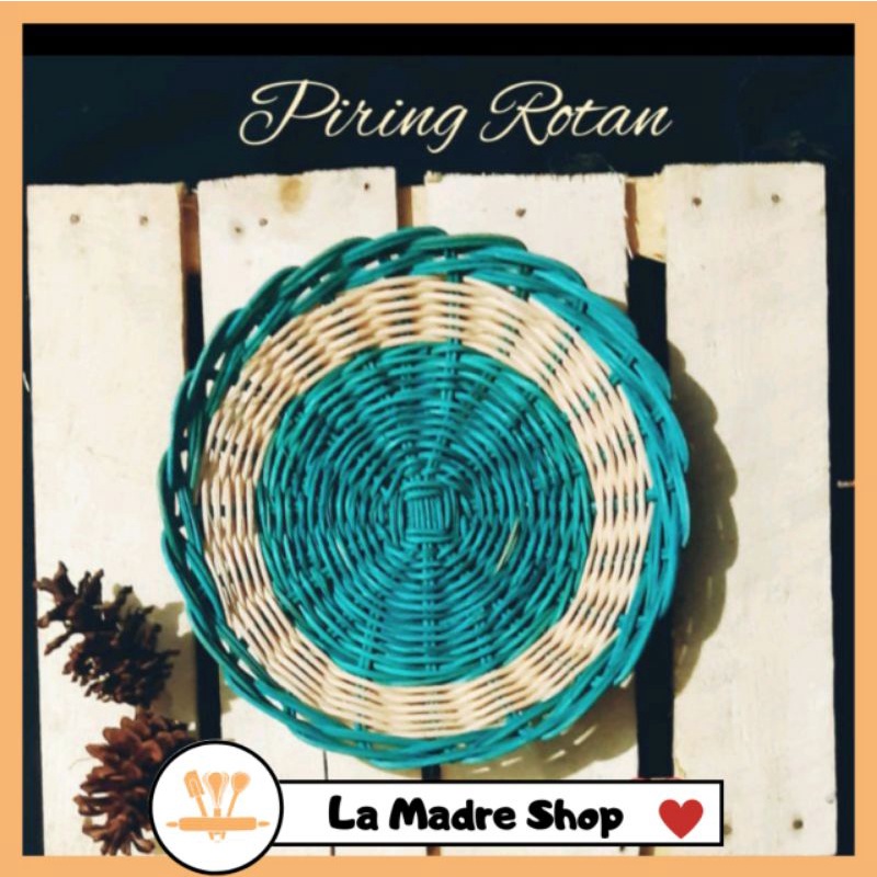 PIRING ANYAMAN ROTAN Piring Tradisional asal Tasikmalaya