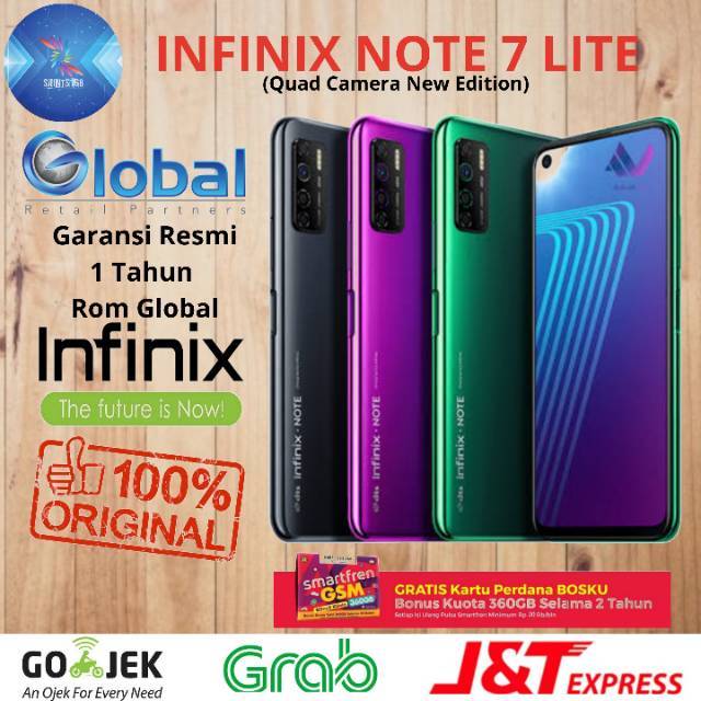 Infinix Note 7 Lite Ram 4GB Rom 128GB 4/64 & 4/128 Garansi