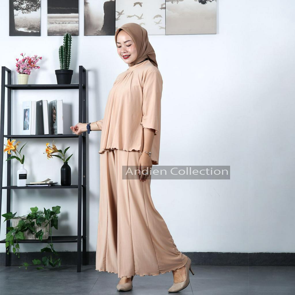 Setelan Wanita Celana kulot+ atsan wanita/ setelan baju dewasa/ baju wanita model terbaru/one set wanita kekinian