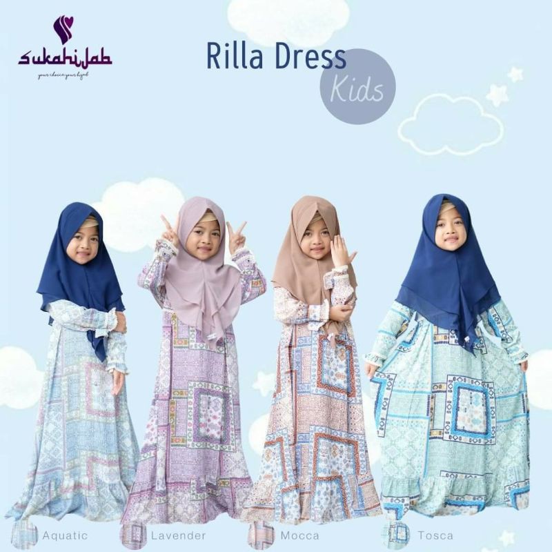 Rilla dress KIDS ORI Sukahijab