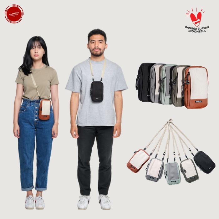 tas wanita Tas Selempang PAXTA POUCH SLING BAG 01 Esgotado Pria Wanita Esgotado - Terracota Cream te