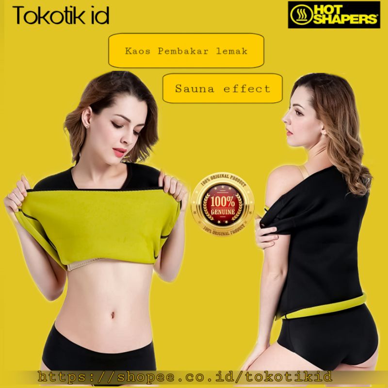 Kaos pembakar lemak Hot Shapers pelangsing pria &amp; wanita