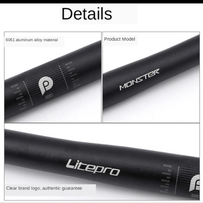 HARGA PROMO**** Handlebar Stang LITEPRO Monster Sepeda Lipat25,4x580m