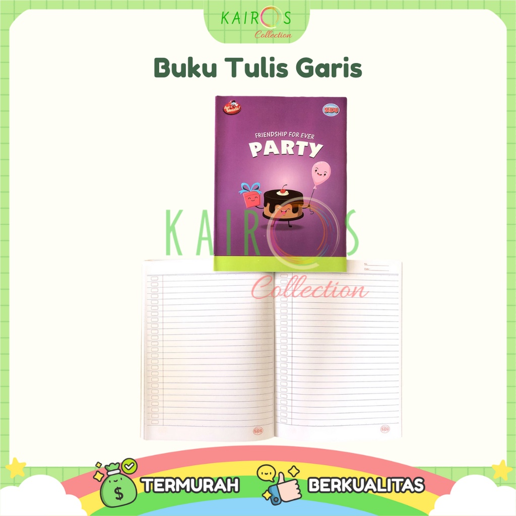 Buku Tulis Anak 1 Pack Sinar Dunia Perlengkapan Sekolah Buku Kotak Halus Garis