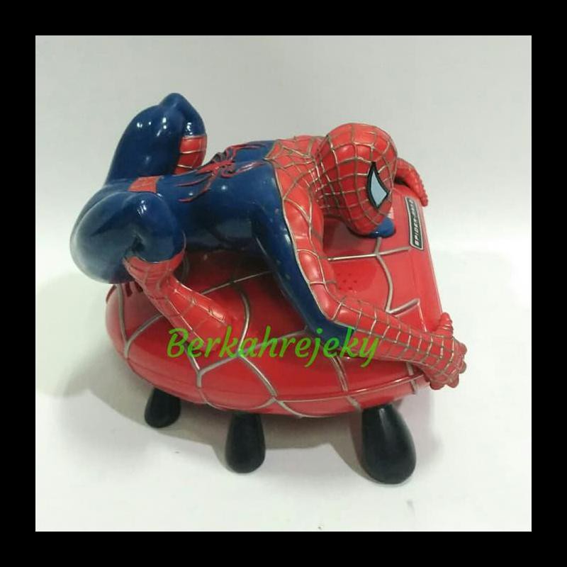 NEW JAM ALARM WRECKER KARAKTER SPIDERMAN DEKORASI MURAH AL6