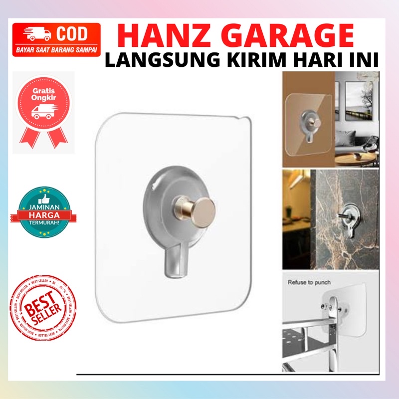 TEMPELAN HOOK BAUT PAKU / TEMPELAN DINDING AJAIB BAUT GANTUNGAN HOOK MAGIC TEMPEL PEREKAT TANPA BOR