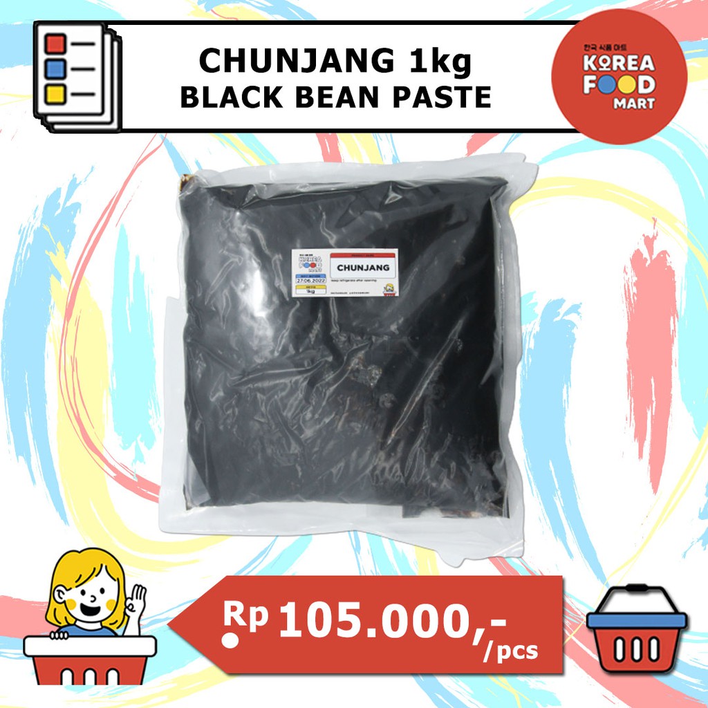 CHUNJANG 1 kg / JJAJANG SAUCE / BLACK BEAN PASTE / PASTA KEDELAI HITAM KOREA
