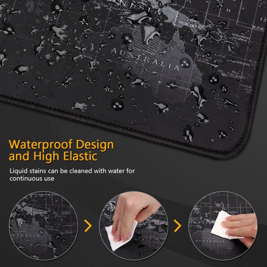 Professional Gaming Mouse Pad XL Desk Mat Model Peta Dunia Marvel &amp; Game Online