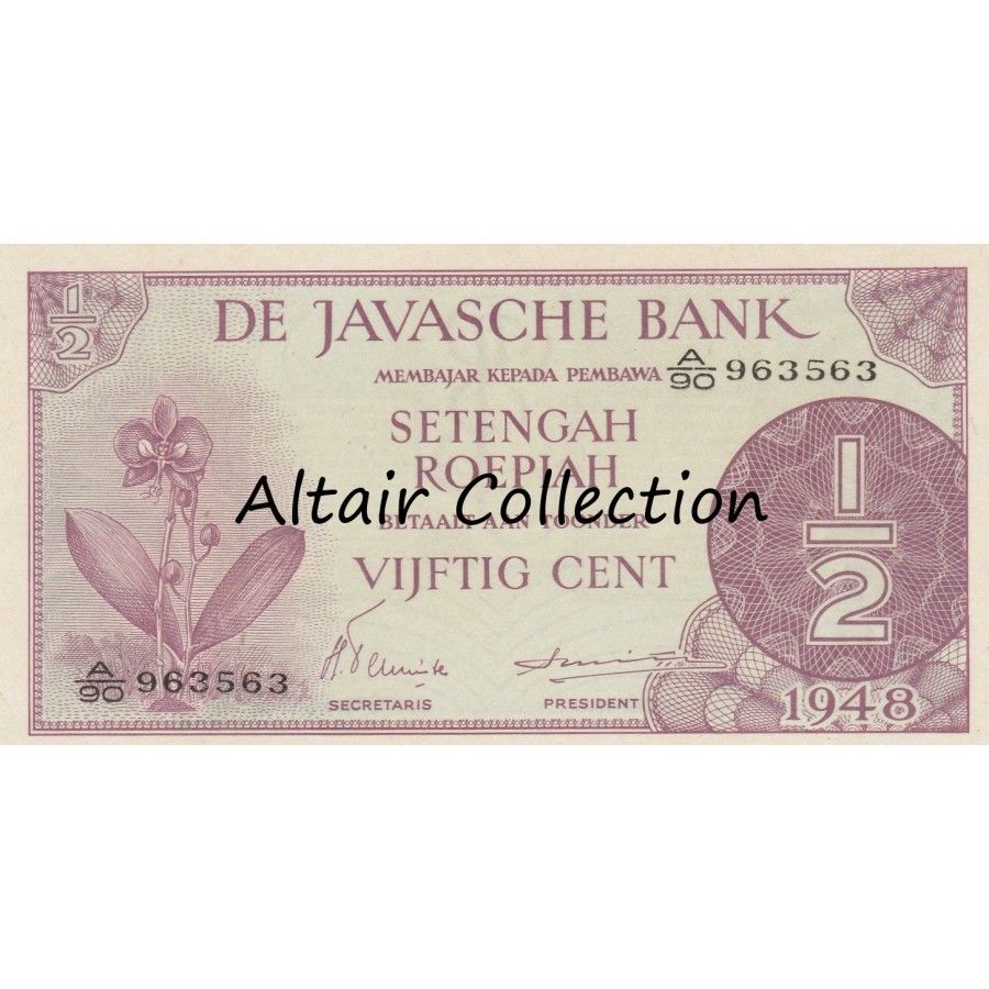 Uang Kuno 1/2 Gulden 1948 Federal