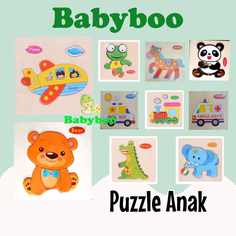 Edufuntoys puzzel anak mainan puzzle kayu