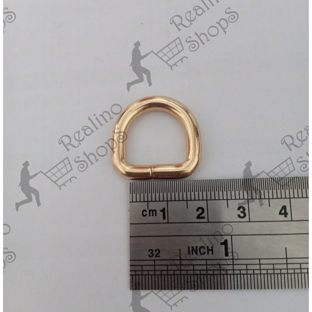 RING D TINGGI - 1.5CM EMAS MUDA (KUALITAS TEBAL) - AKSESORIS TAS