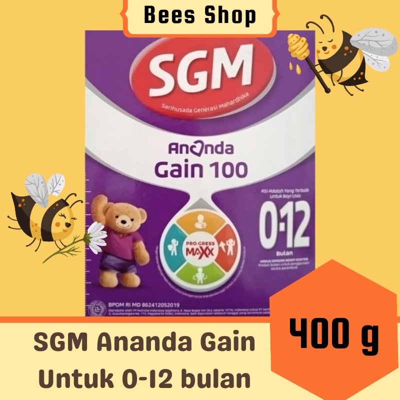 SGM Ananda Gain 100 0-12 Bulan 400 Gram