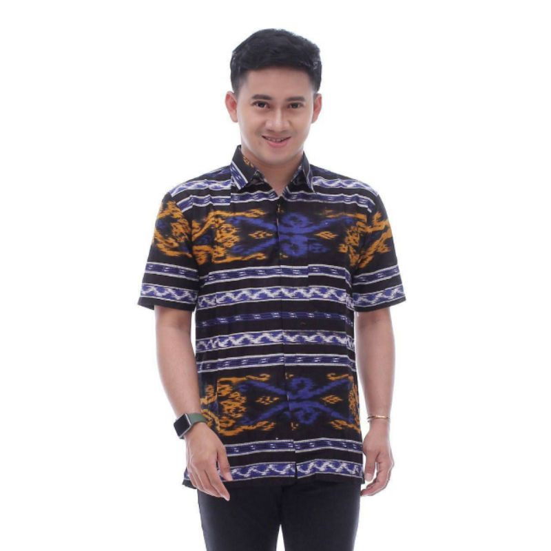 DRESS ETNIK TERBARU-Maura Couple - Sania Ruffle Batik tenun Couple Ori Ndoro Jowi DNT Garansi Termurah Shopee BAJU IMLEK-MOTIF G PRIA