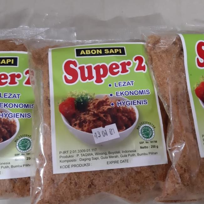 

♥ Abon sapi SUPER 2 Boyolali 250 g. ○