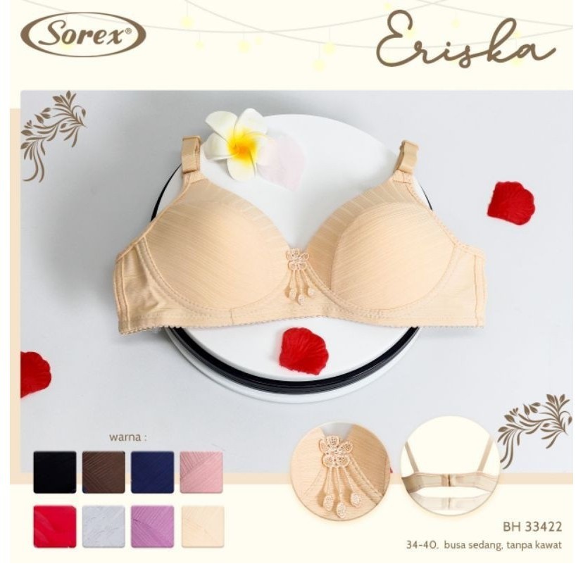 bb SOREX BRA 33420 Wanita Tanpa Kawat Bh Busa Cup A Pakaian Dalam Wanita