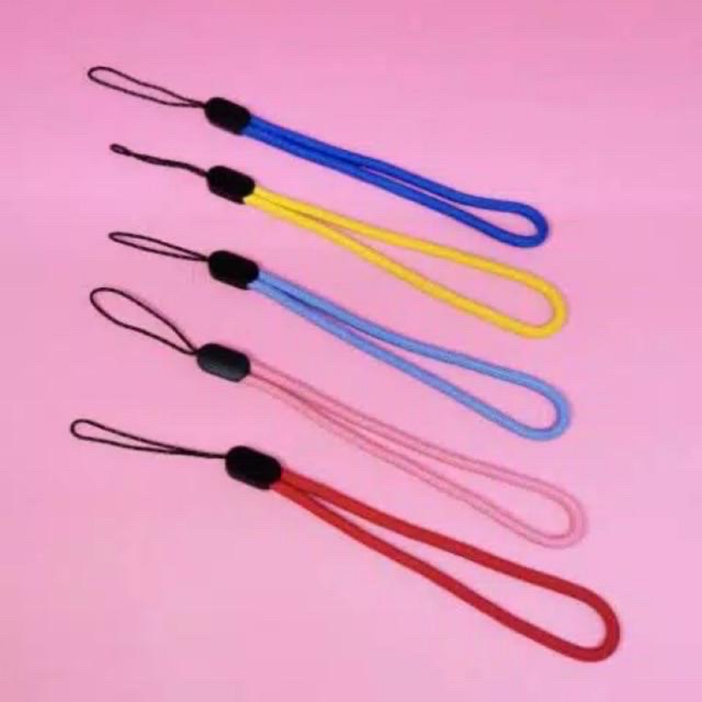 TALI GANTUNGAN HP STRAP POLOS MINI PENDEK MURAH