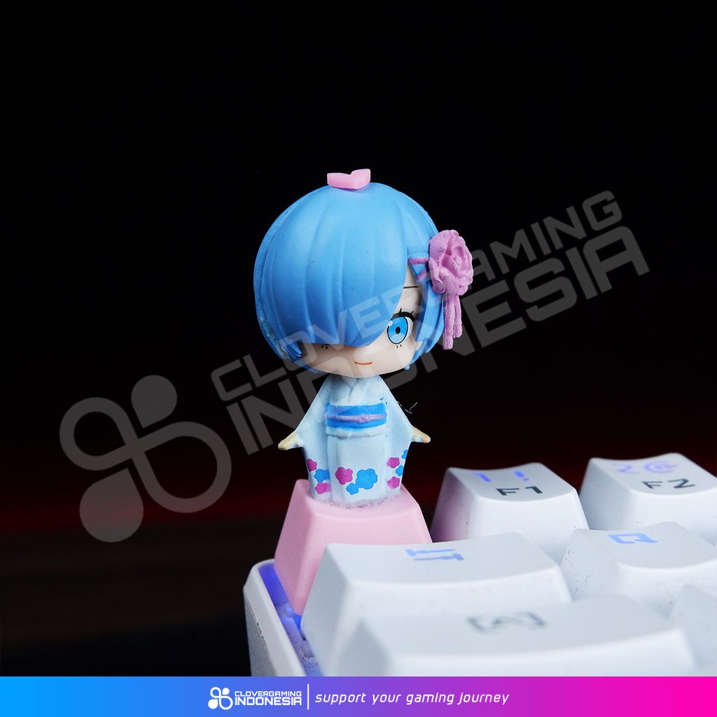 Keycaps Re:Zero Ram Rem Emilia - Re Zero Mechanical Keyboard