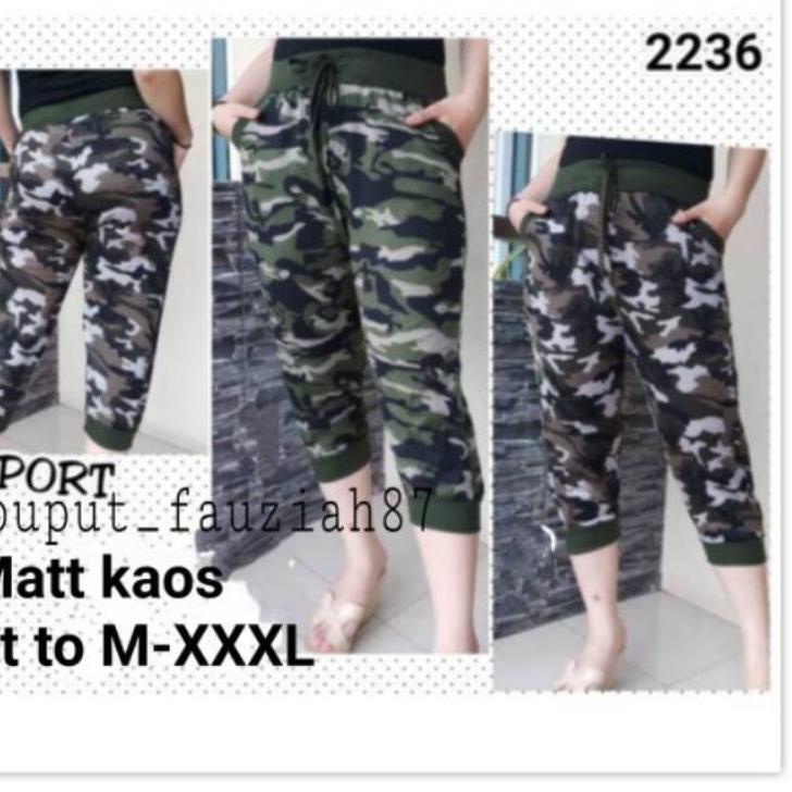 Modern.. Celana senam army wanita model Joker 7/8..bahan import dan lembut tebal