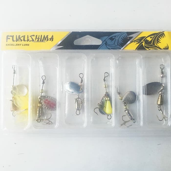UMPAN PANCING SPINER FUKUSHIMA 1 SET ISI 6 PCS