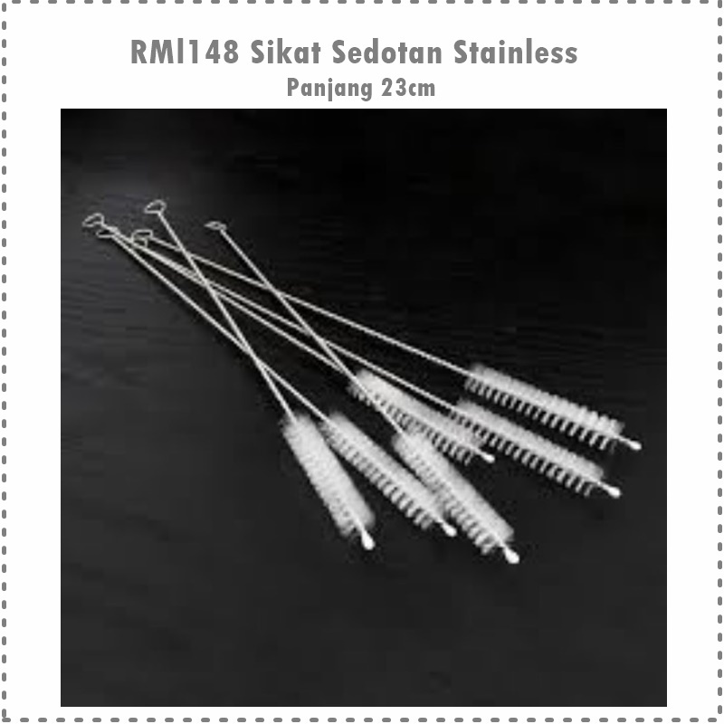 RML148 Sikat Sedotan/Sikat Dot Stainless