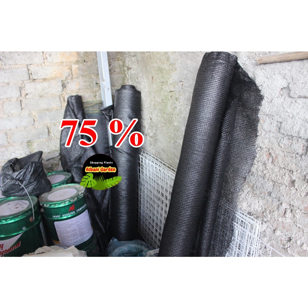 Paranet 75 % Lebar 3 meter Eceran Waring Jaring atap untuk tanaman kanopi carport kandang